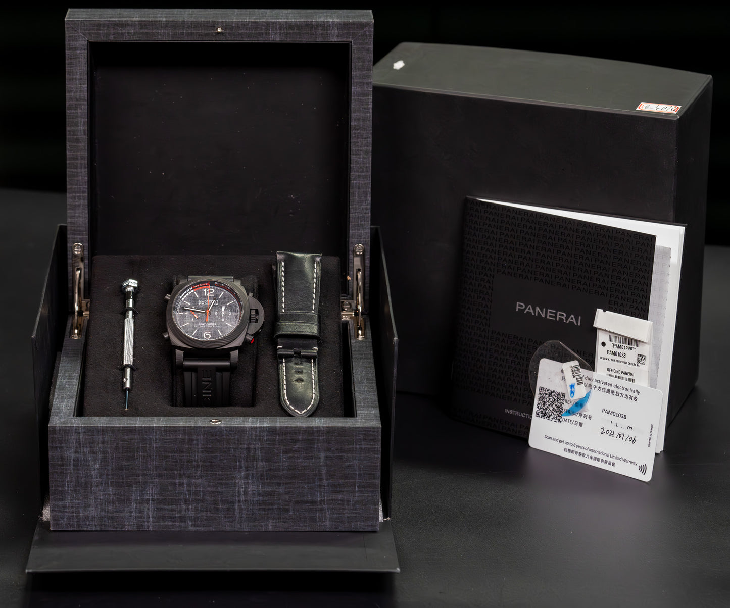 Panerai Luminor Luna Rosa Regatta Carbotech PAM01038