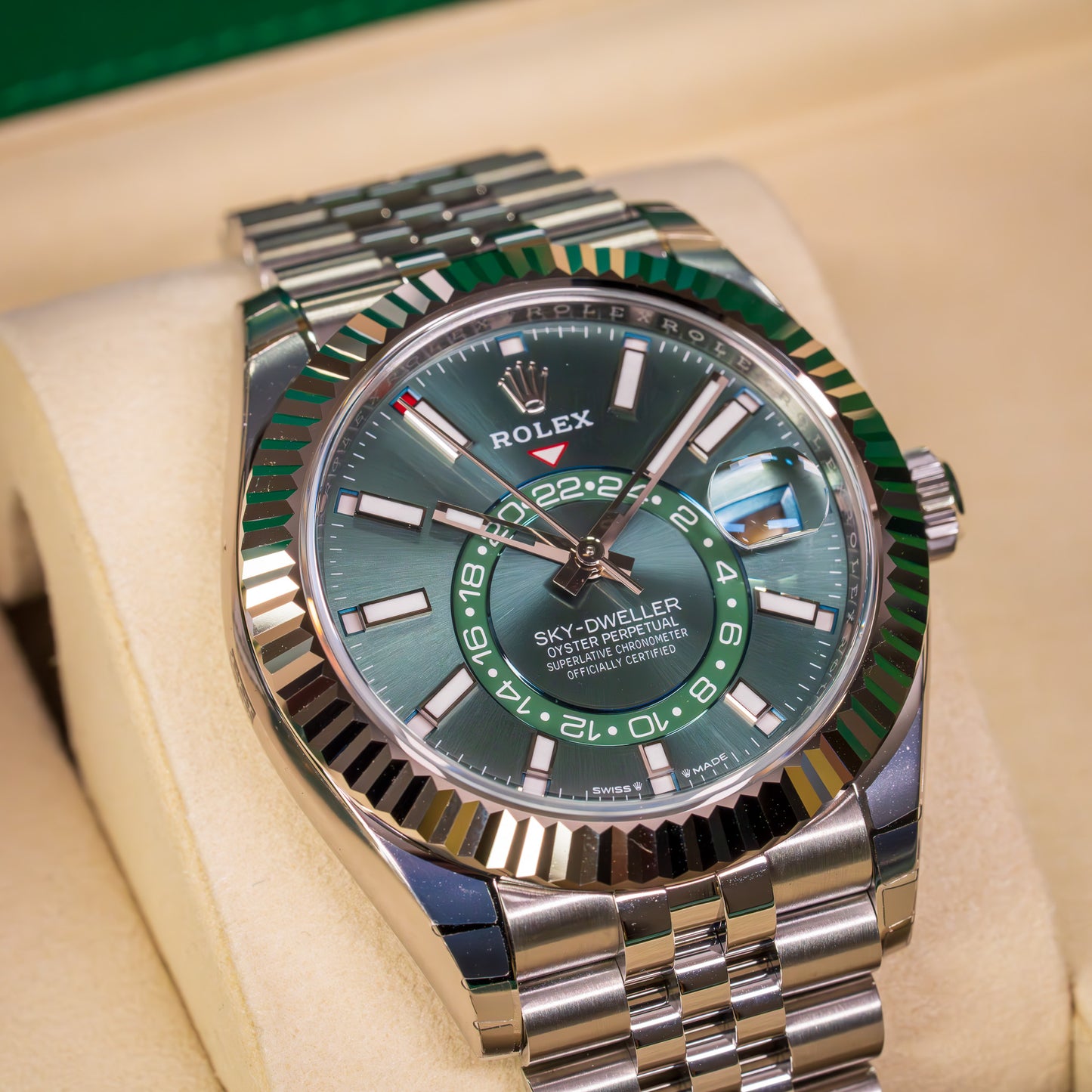 Rolex Skydweller Green Jubliee 336934