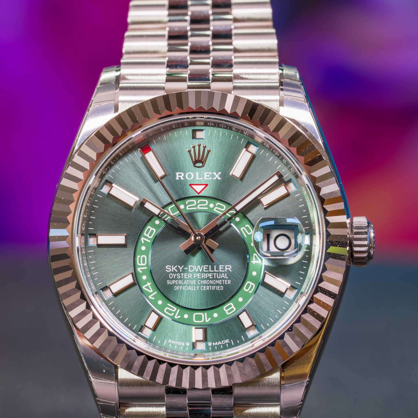Rolex Skydweller Green Jubliee 336934