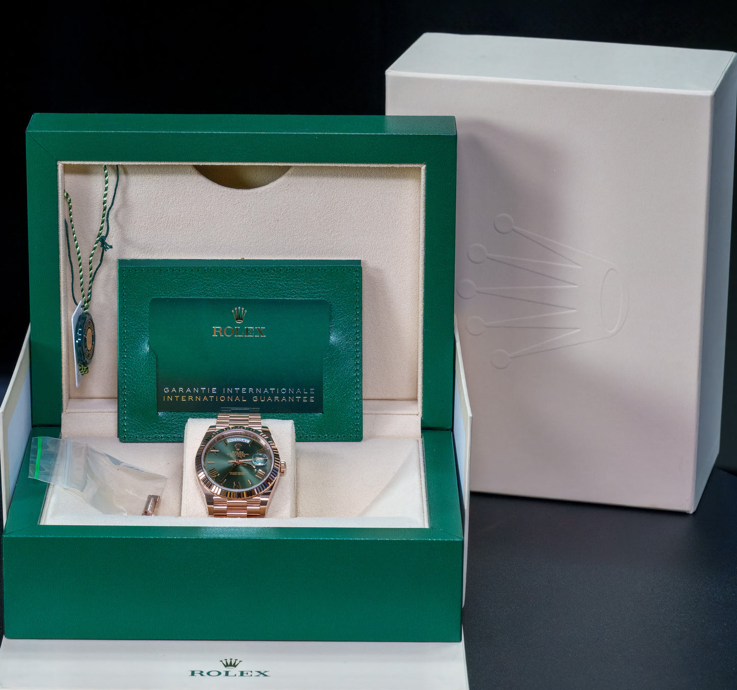 Rolex Day-Date Olive Rose Gold - 228235
