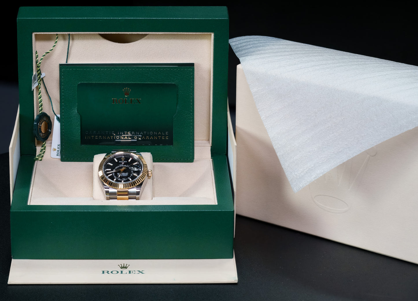 Rolex Sky-Dweller Black Dial Two Tone Gold - 336933