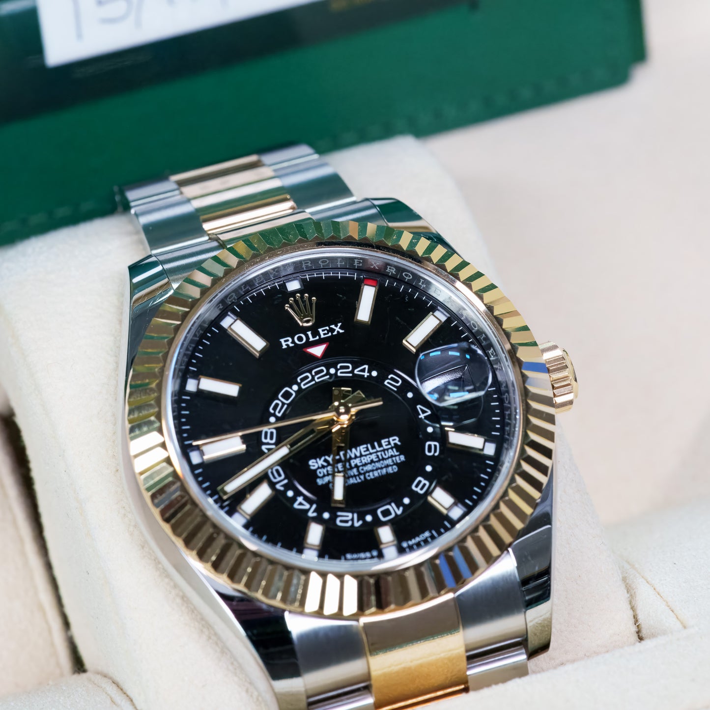 Rolex Sky-Dweller Black Dial Two Tone Gold - 336933