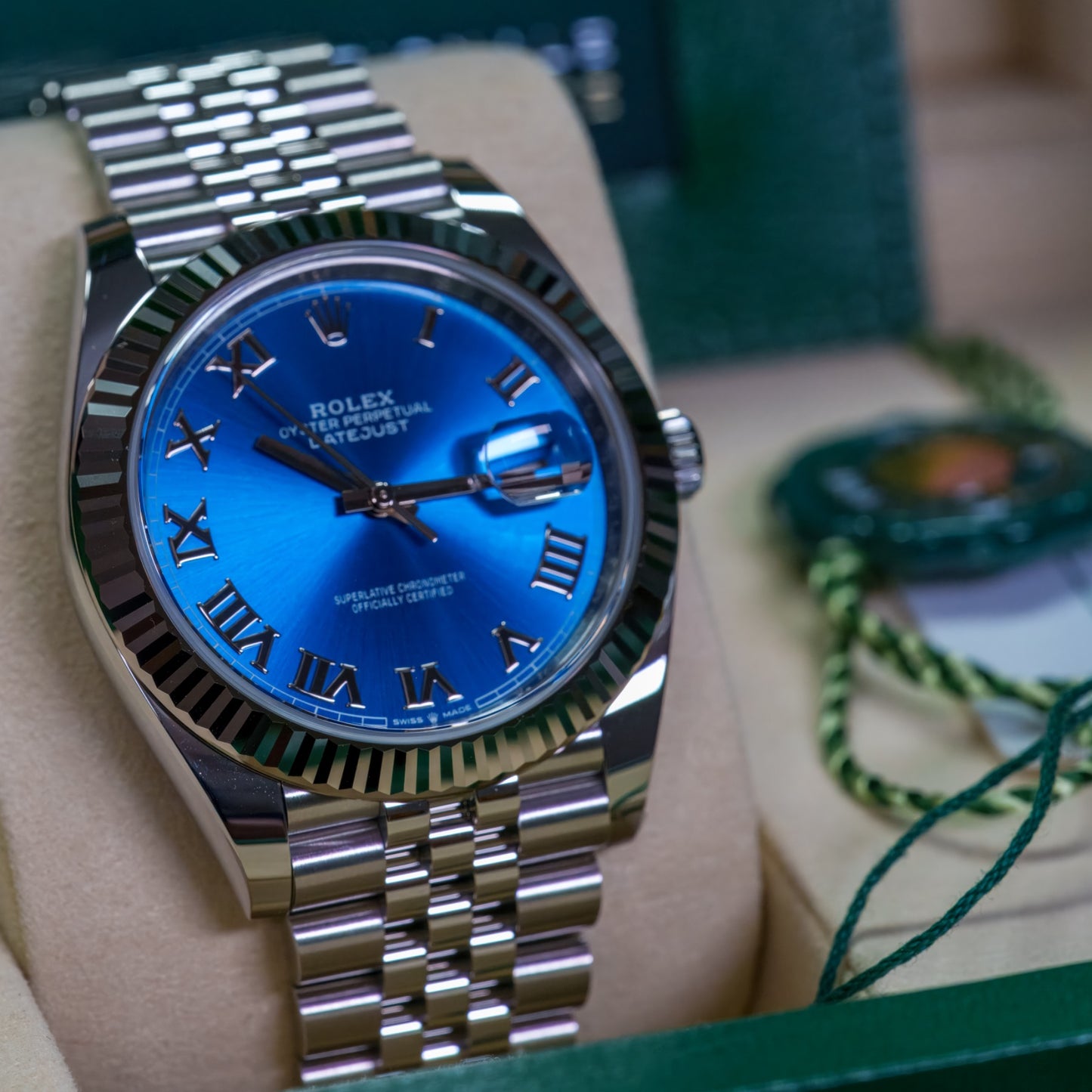 Rolex Datejust 41 Azure Blue Roman - 126334