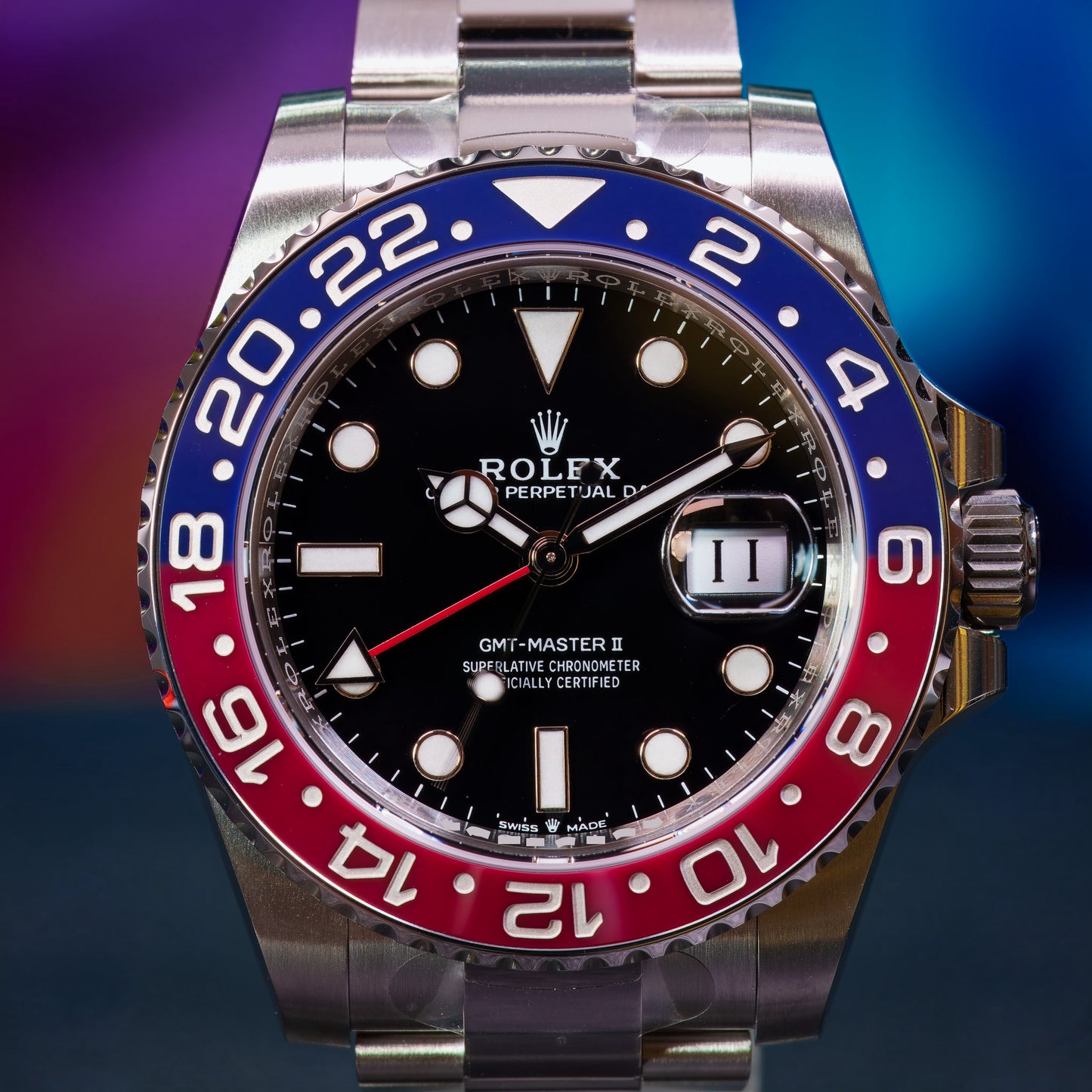 Rolex GMT Master II Pepsi Oyster 126710BLRO