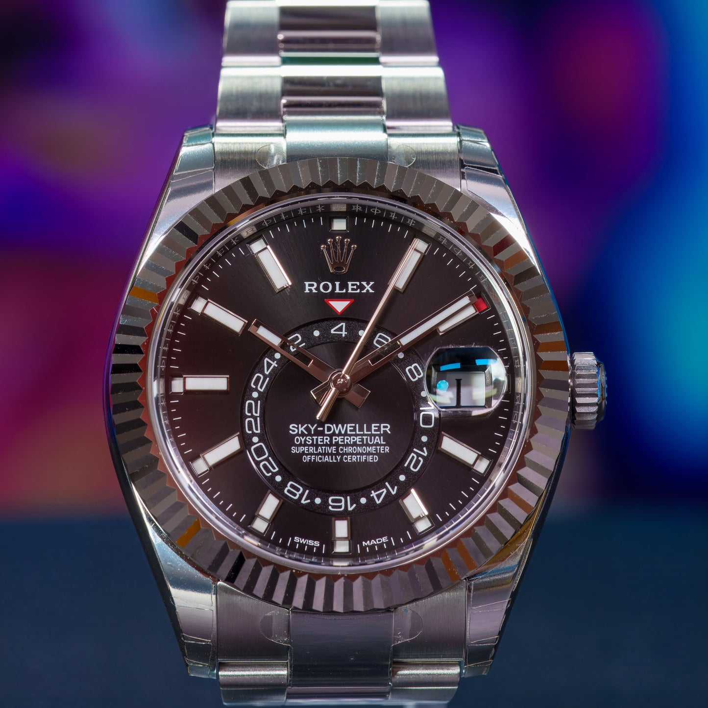 Rolex Sky-Dweller Black on Oyster 326934