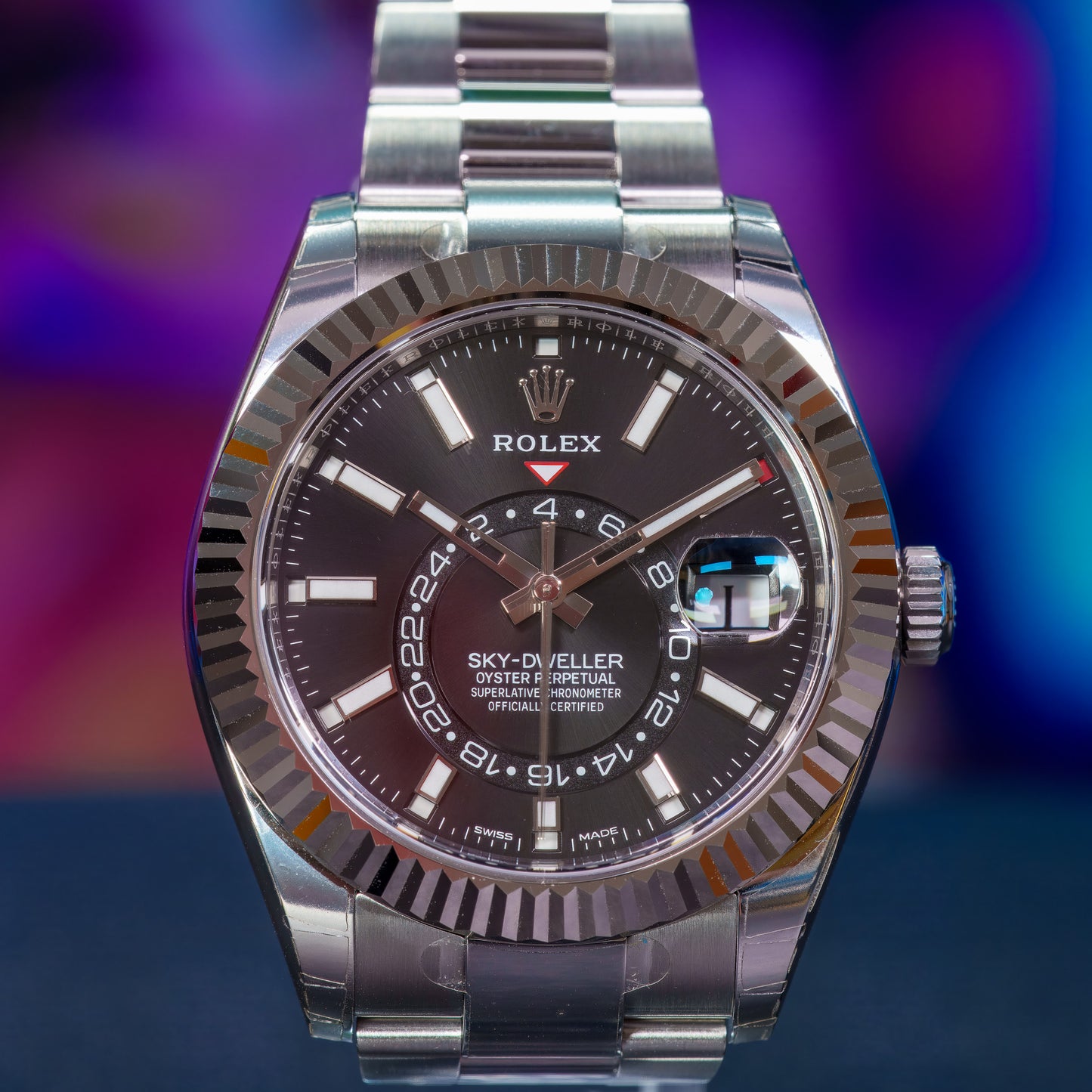 Rolex Sky-Dweller Black on Oyster 326934
