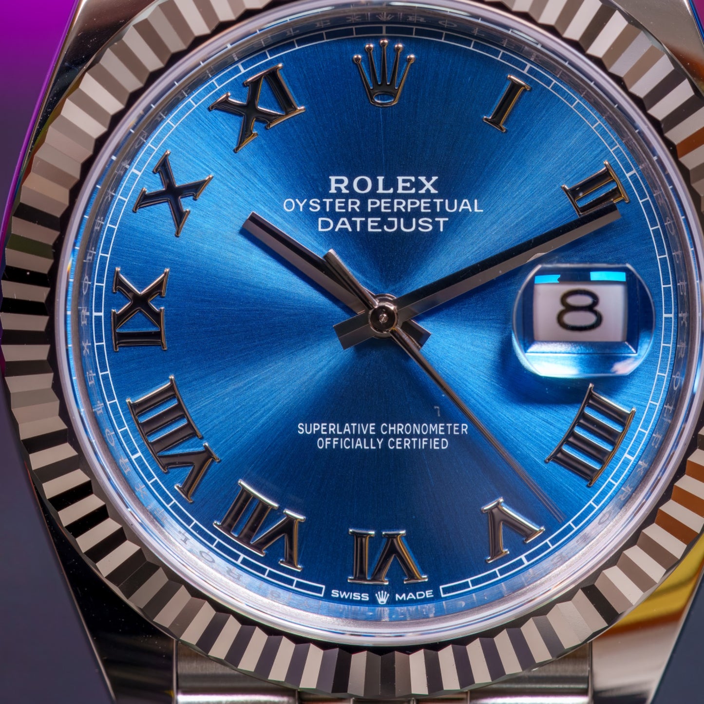 Rolex Datejust 41 Azure Blue Roman - 126334