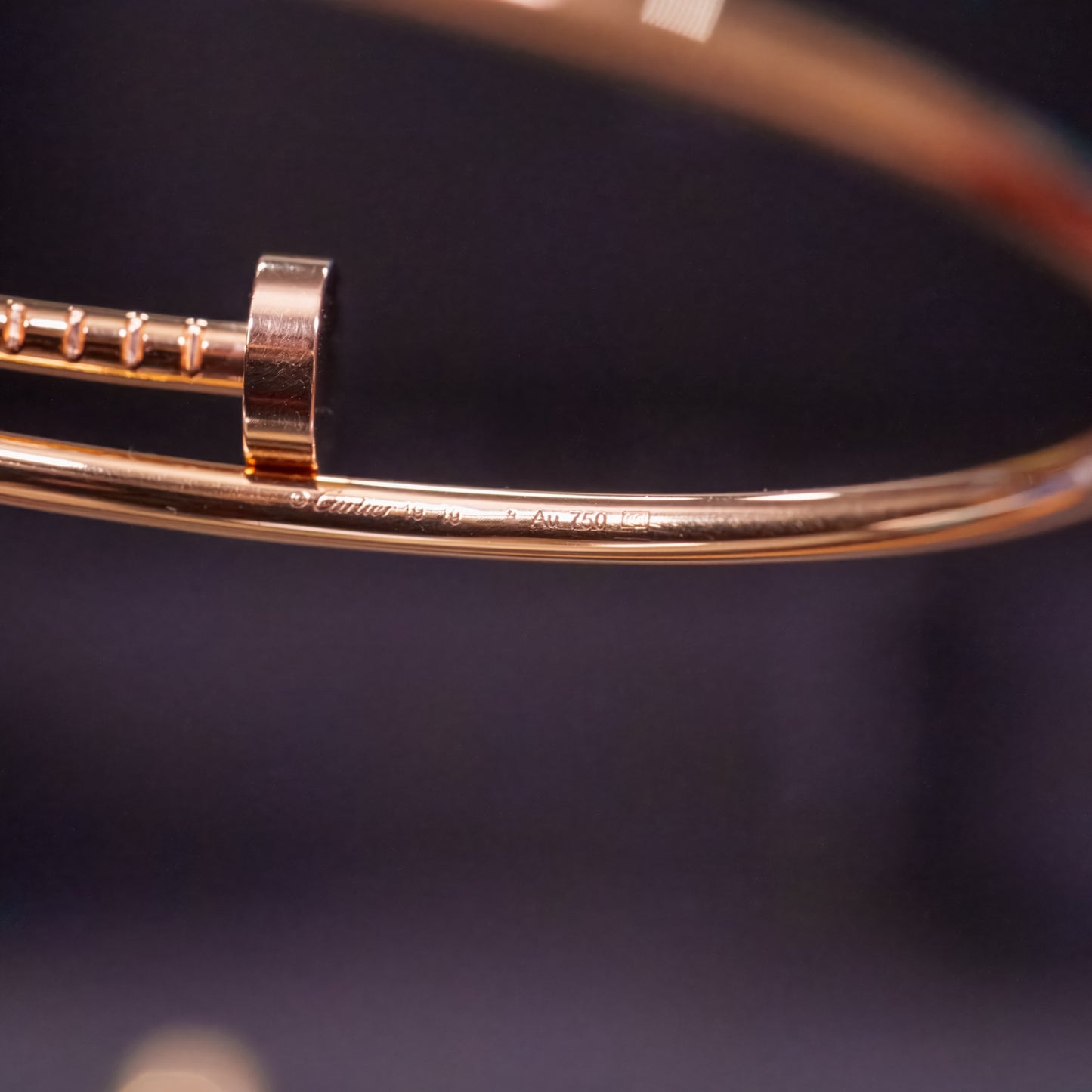 Cartier Rose Gold Juste Un Clou Bracelet 19cm