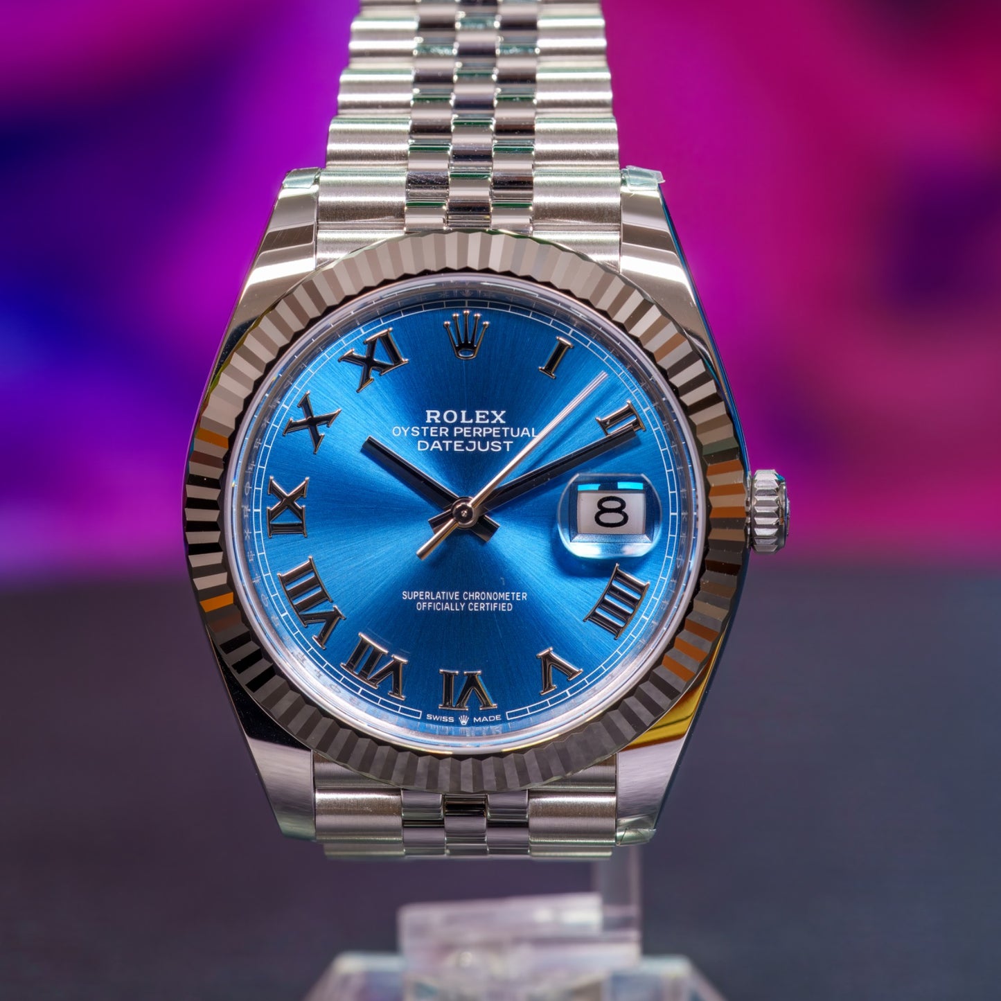 Rolex Datejust 41 Azure Blue Roman - 126334