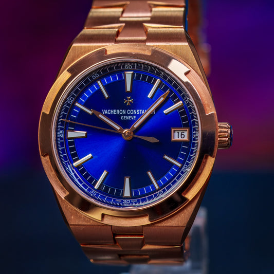 VC Overseas RG Blue Dial - 4520V/210R-B705