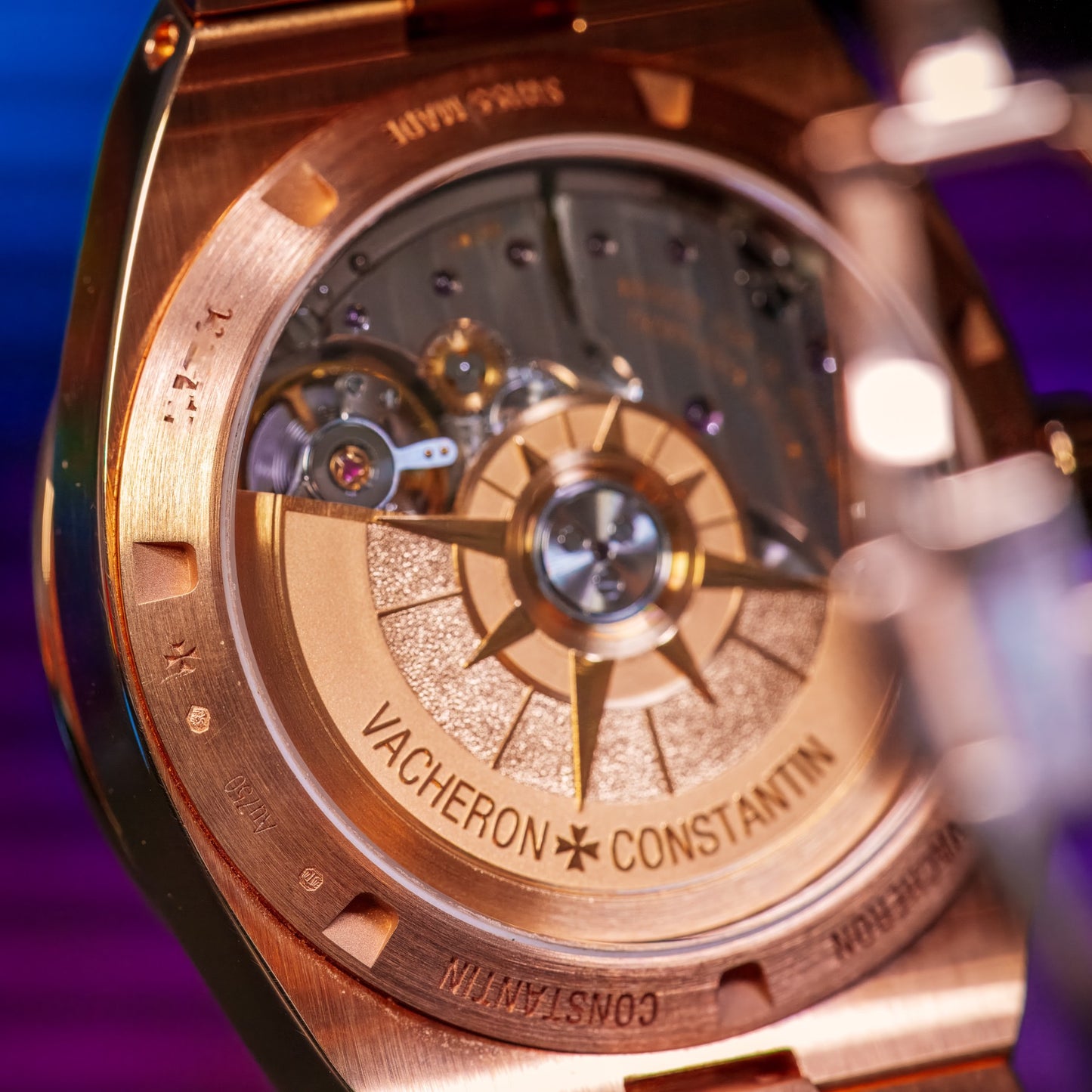 VC Overseas RG Blue Dial - 4520V/210R-B705